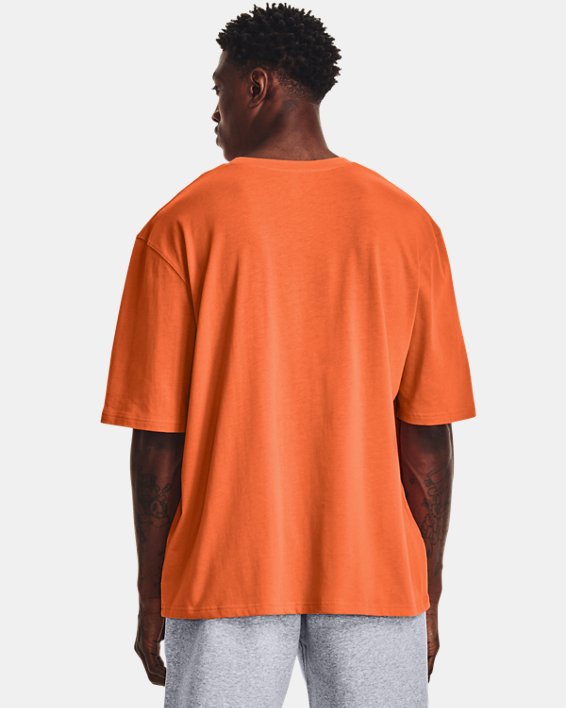 Men's UA Playback Boxy Heavyweight T-Shirt, Orange, pdpMainDesktop image number 1